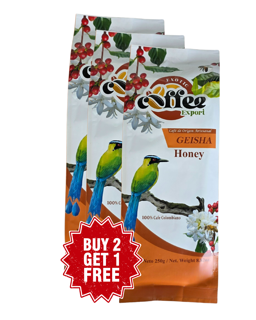 exotic coffee expoert geisha honey promo 2x3