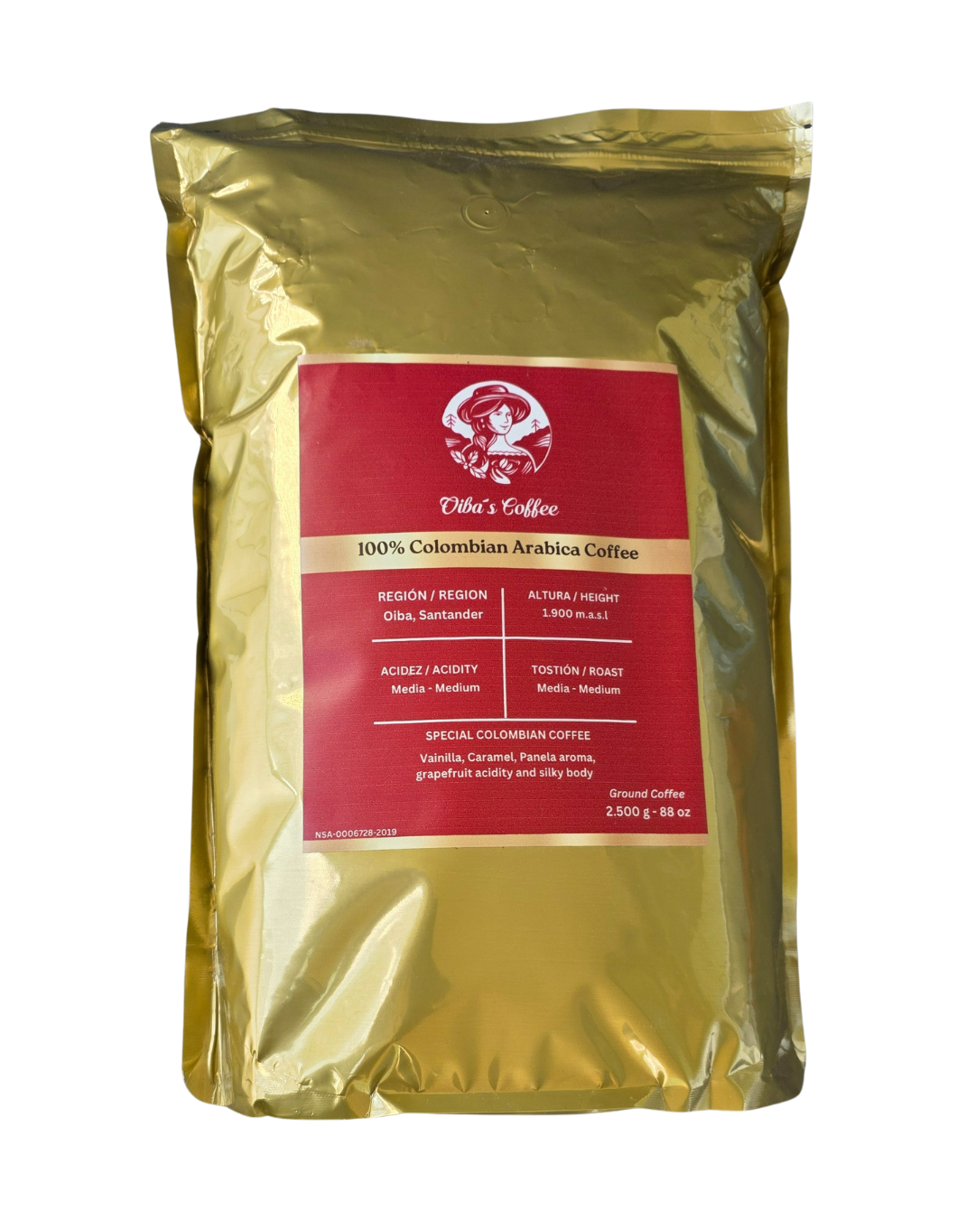 cafe molido 250ogr oiba's