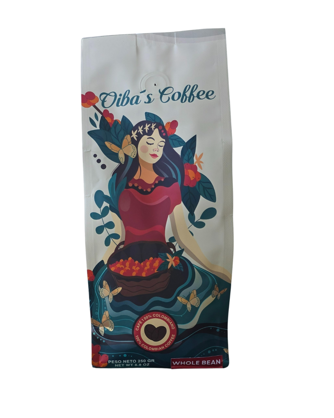 gourmet whole bean coffee 100% colombian