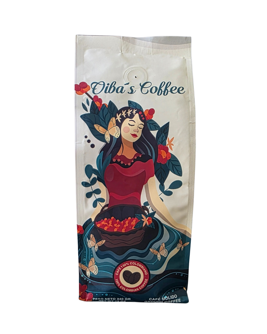 oibas coffee premium colombian ground 340gr