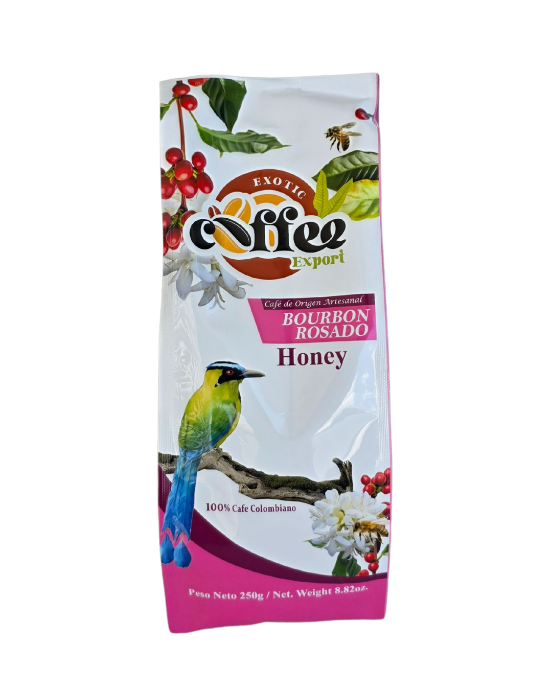 Bourbon Rosado coffee beans honey process, coffee with rose notes, honey yellow fruit coffee aroma
cinnamon orange coffee flavor