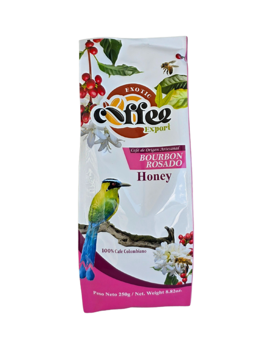 Bourbon Rosado coffee beans honey process, coffee with rose notes, honey yellow fruit coffee aroma
cinnamon orange coffee flavor