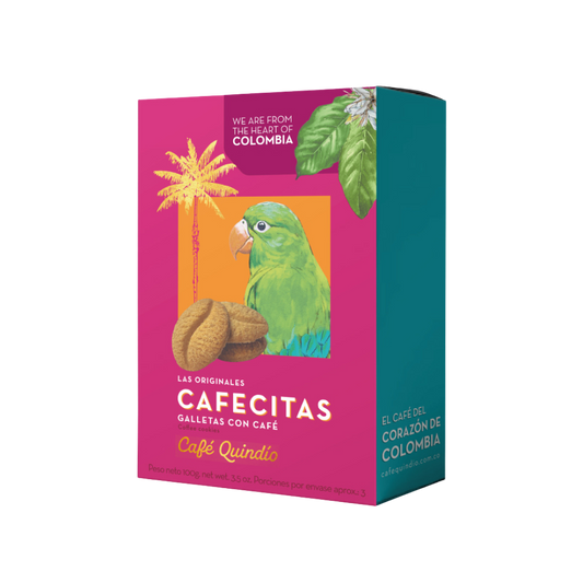 Melt-in-your-mouth coffee flavored cookies, Classic coffee cookies, Traditional coffee cookies, Café Quindío cookies
