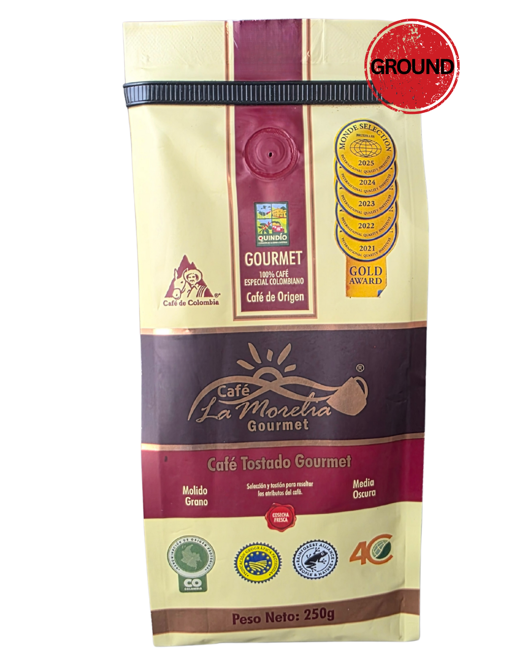 Cafe la Morelia Gourmet medium roast 250g ground