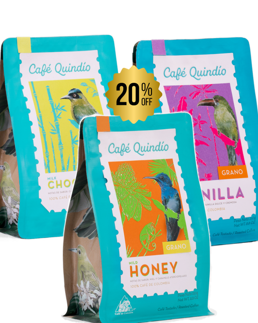 ocafe quindio chocalate haney and vanilla flavors