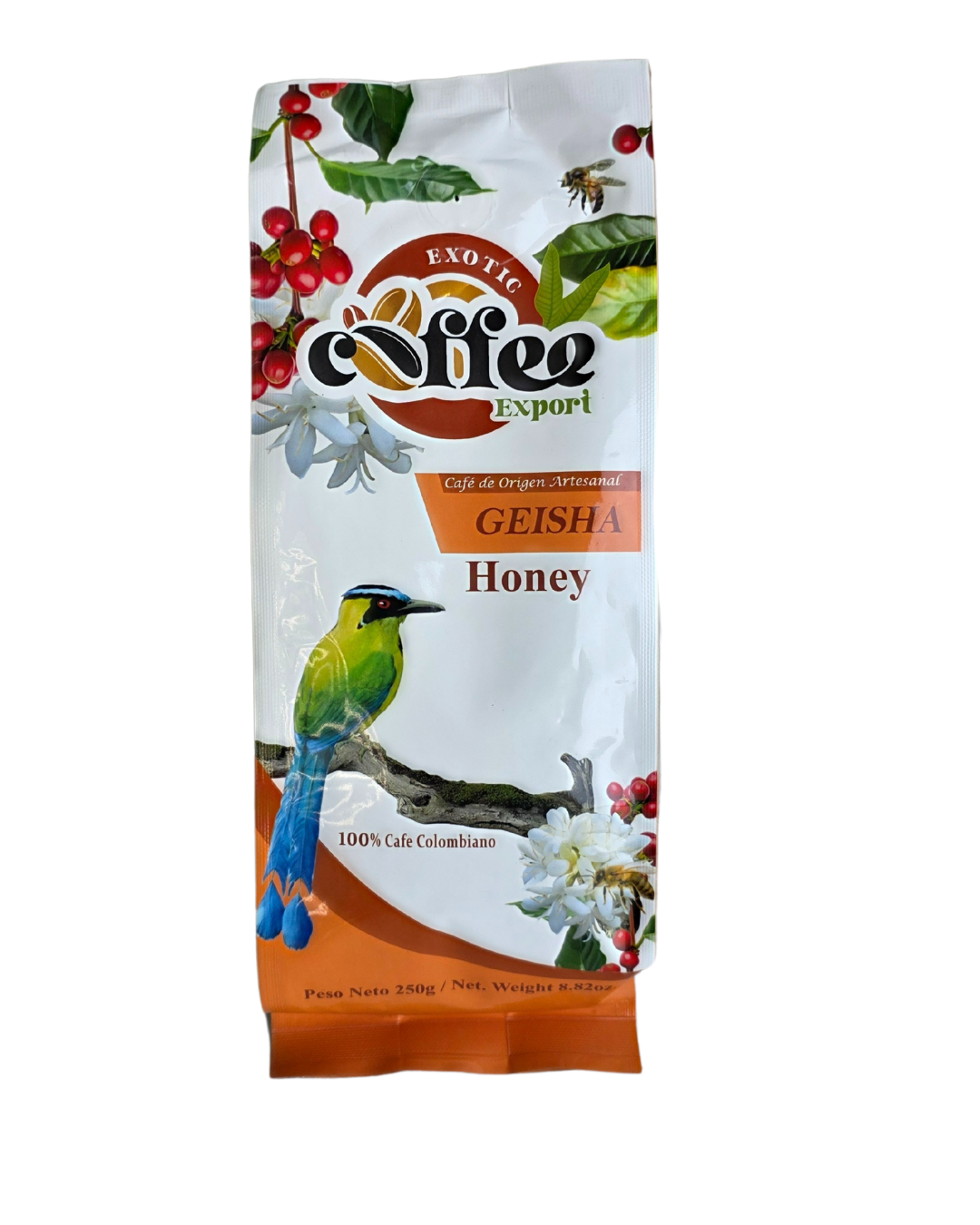 exquisite floral symphony coffee, Colombian Geisha coffee Quindio"
"single origin Geisha beans Colombia high altitude Geisha"
